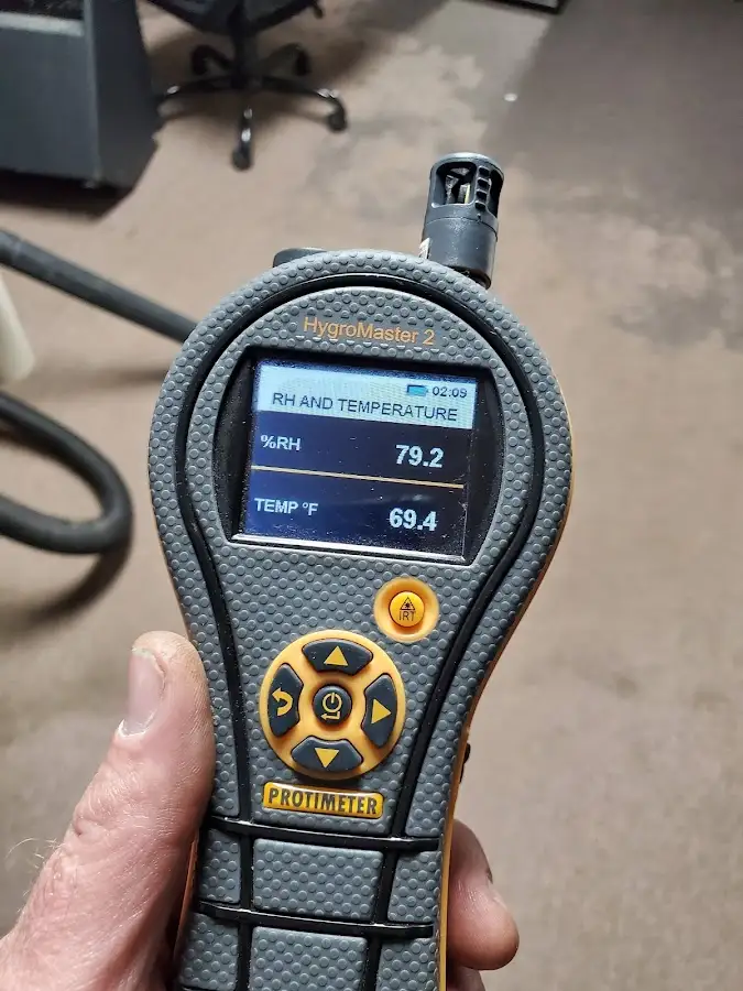 Moisture meter humidity assessment for Fire & Smoke Damage Restoration in Staunton